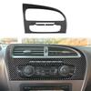 Real Soft Carbon Fiber Car Instrument AC Panel Sticker For Seat Leon León Mk2 1P 2005 2006 2007 2008 2009 2010 2011 2012 LHD RHD