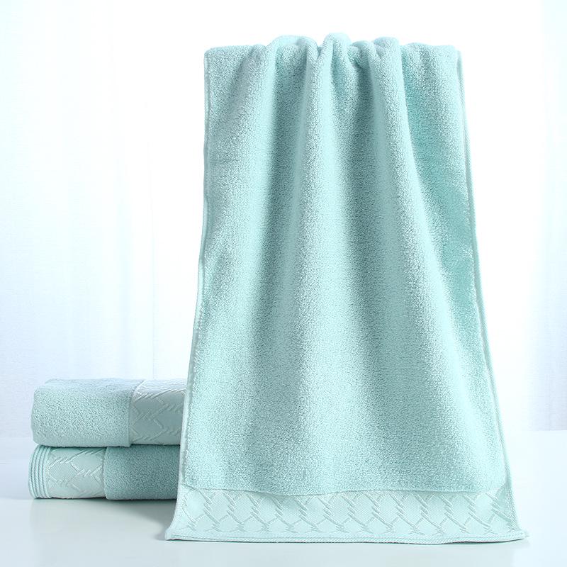 All-Cotton Three-Section Adult Face Towel - Thick Student Washcloth with Optional Logo