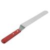 L Shape Curved Cake Icing Spatula Wooden Handle Stainless Steel Cake Cream Scraper LS