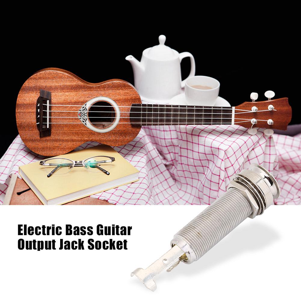 1Celsius4inch Cylinder   Threaded End Pin Output   Socket for Electric Guitar Bass (Gold)