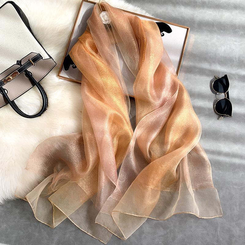 New Silk Scarf Women Fashion Shawls And Wraps Lady Travel Pashmina High Quality polyester Scarves Winter Neck Wram Bandana