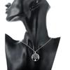 925 Sterling Silver Charm Round Tree Pendant Necklace For Women Luxury Fashion Party Wedding Accessories Jewelry Christmas Gifts