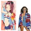 Summer Madoka Magica Anime Beach Towel Quick Dry Water Absorbent Ultra Soft Fitness Sports Towel Suitable For Swimming Pool