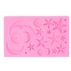 Sun Moon Star Cake Fondant Molds Silicone Cupcake Decoration Molds for Pudding Ice Cream