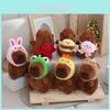 Chaveiro de Pelúcia Adorável Capivara Boneca de Desenho Animado Fofa Com Enchimento de Algodão PP Premium Para Acessórios