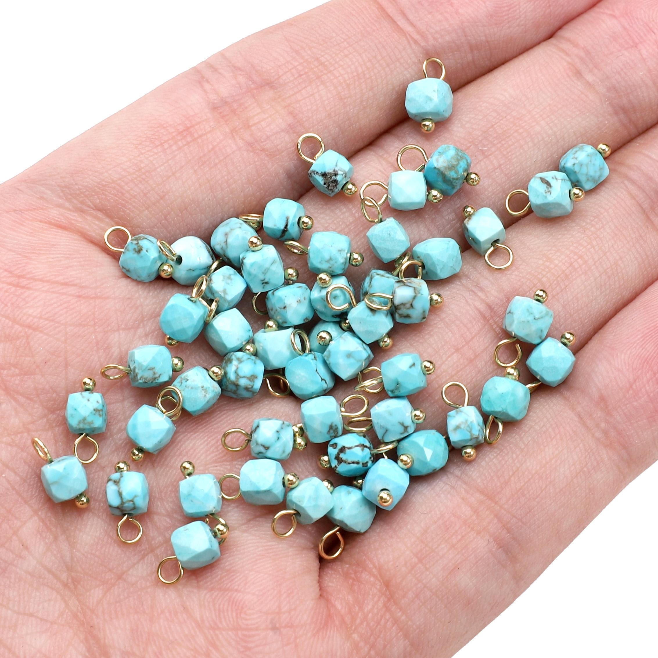 

2 шт. Подвеска из натурального камня квадратной огранки, сохраняющая цвет сахара, для изготовления ювелирных изделий 01