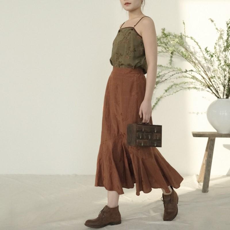 Johnature Women Vintage Print Floral Camis Summer Chinese Style Women Clothes Soft High Quality Camis