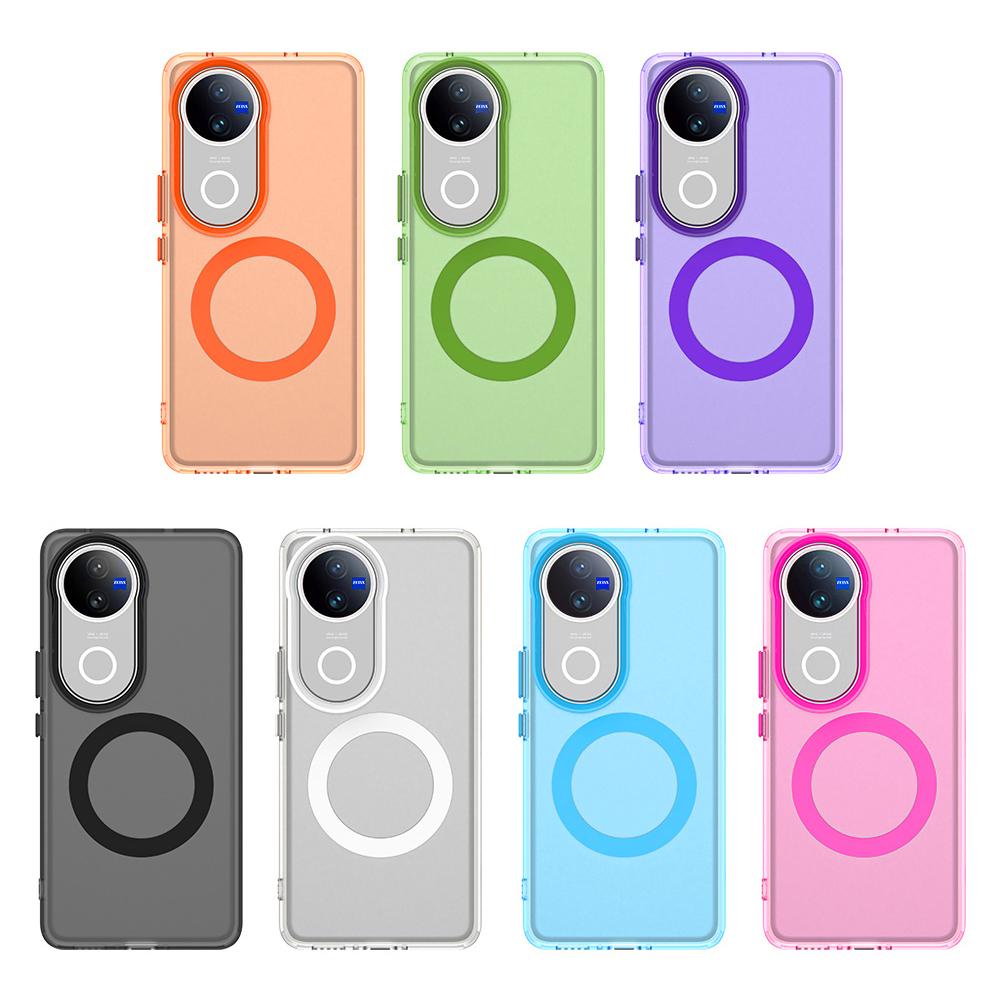 Magsafe Matte Phone Case For Vivo V50 5G Magnetic Wireless Charging For Vivo V50 Lite 5G Shockproof Back Cover