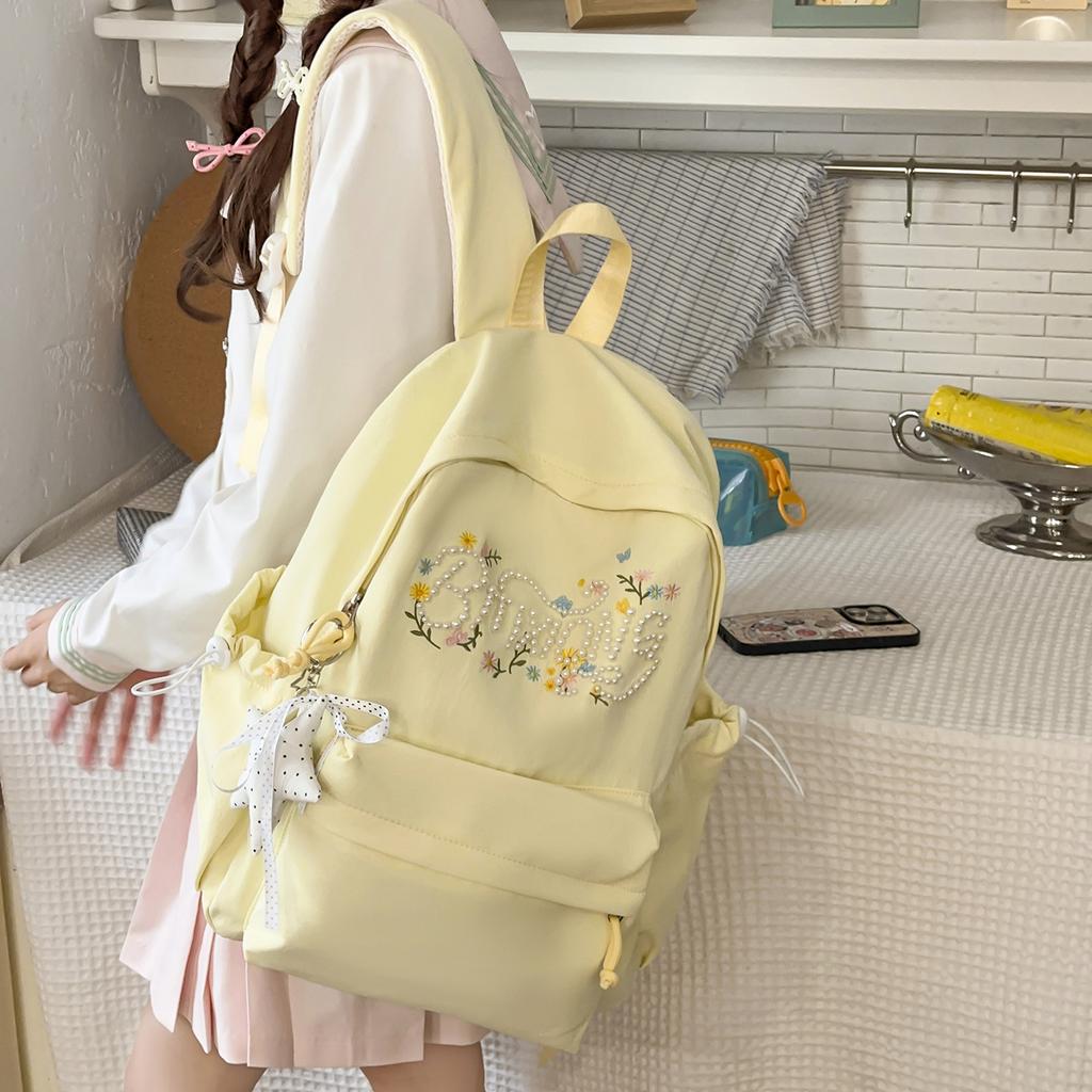 School bag, high-value schoolbag, in-style niche sophistication for junior high students, versatile backpack for college and high school students