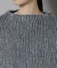 Nano Universe Shadow Stripe Knit Size Size Pullover, Women's, F, 110, Blue, 673-5222303