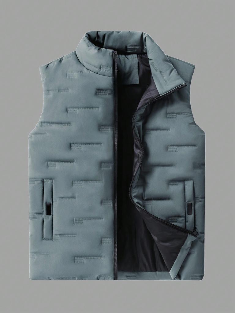 Mens Vest Jacket Warm Sleeveless Jackets Winter Waterproof Keep warm Coat Autumn Stand-up Collar Casual Waistcoat Brand Clothing