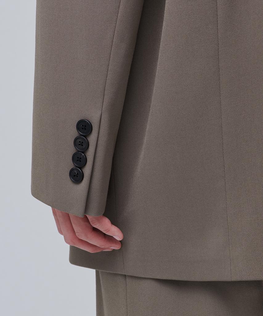 Musinsa Standard Daddy Shoulder Oversized Blazer [Dusty Beige]