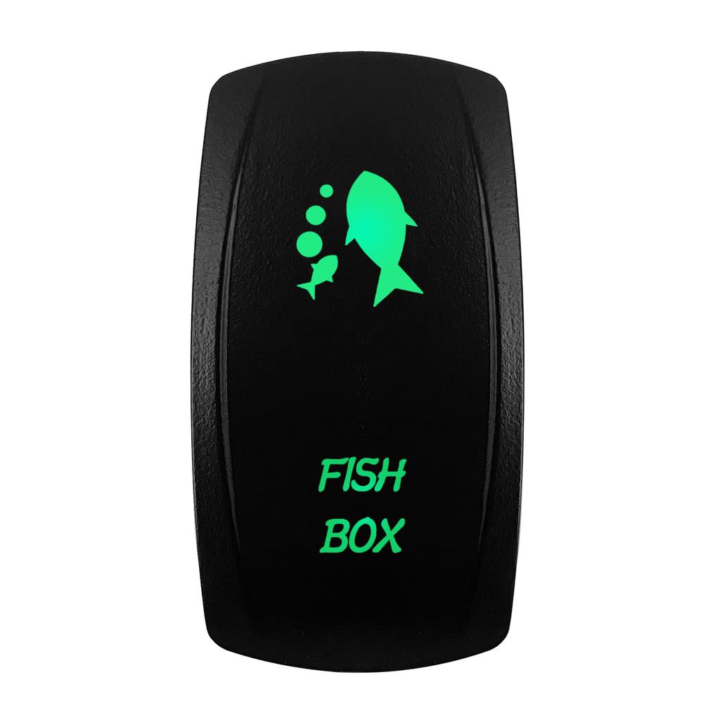 Boat Car Rocker Switch 12V/24V Waterproof Green Led SPST DPDT 20A for ARB/CARLING/NARVA/4x4 Pickup Truck JCB Machine Relays 5