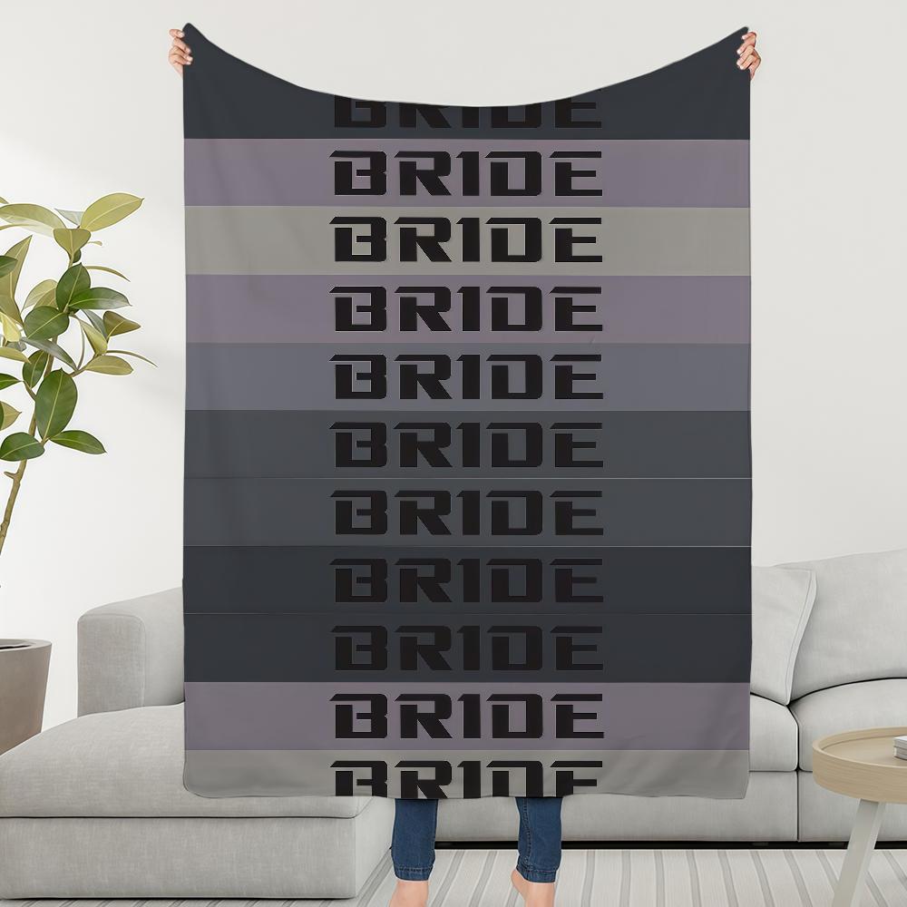 Japanese JDM Car B-BRIDE Blanket Soft Warm Furry Throw Super Kids Toys Bed Sofa Car Cradle 75x90cm