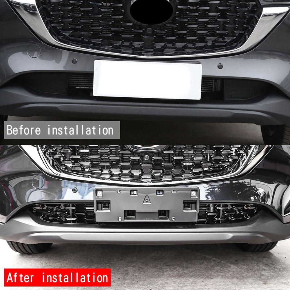 Sp-Car Front Lower Bumper Grill Grille Moulding Cover For Mazda CX5 CX-5 2022+ Front Bottom Middle Net Decoration