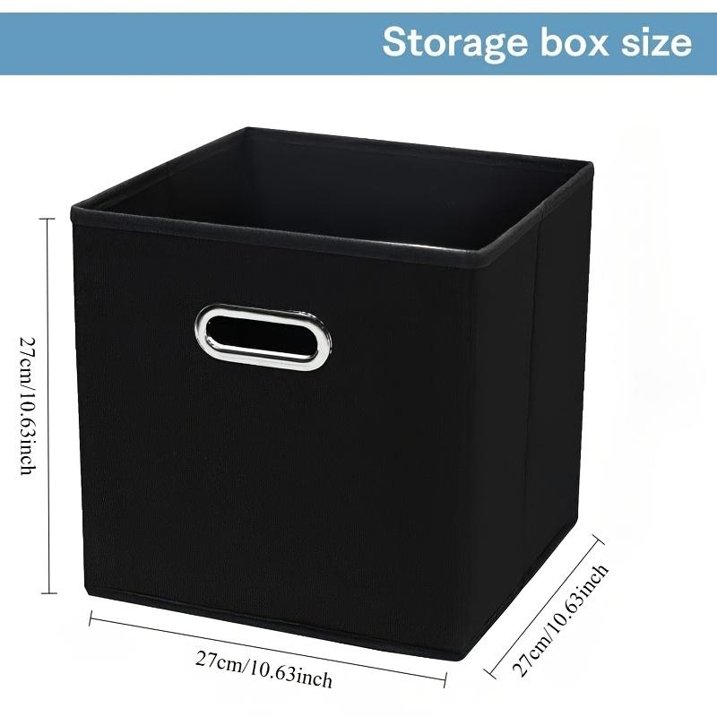 1/3pcs Fabric Storage Box, Cube Storage Bin, Foldable Storage Box with Dual Handles and Foldable Storage Basket, Shelf Baskets