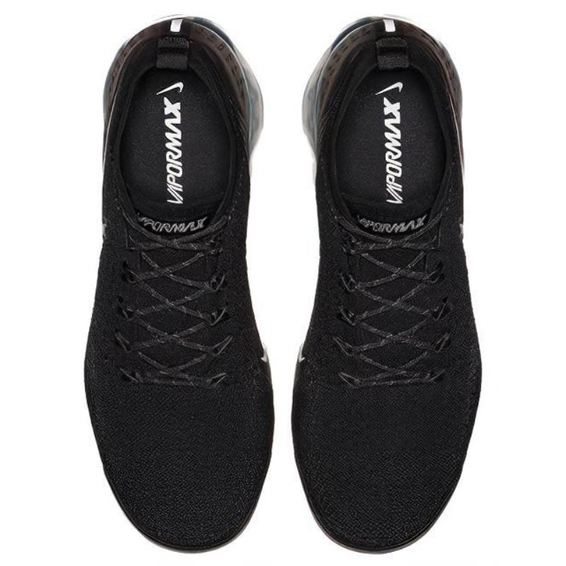 Nike Air VaporMax Flyknit 2 Black Metallic Silver Multi Color Running Shoes 942842-015