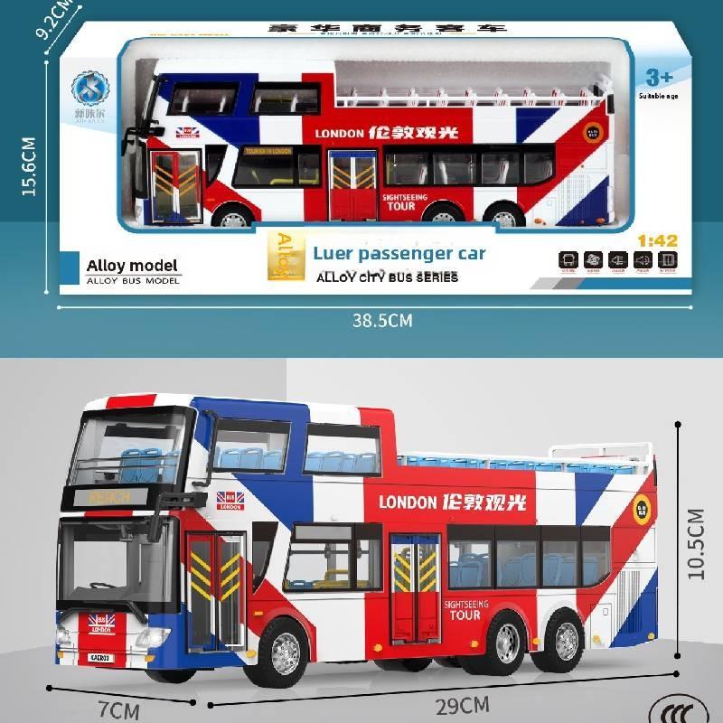 

Hong Kong London Opentop Doubledecker Bus Model With Sound Light For Collectors And Kids London Bus