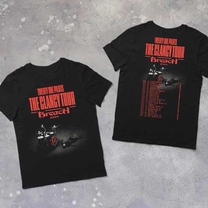 Twenty One Pilots THE CLANCY TOUR Breach 2 side MMW 2026 T-shirt XL