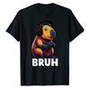 Bruh Dataspel Kapybara T-shirt Pojkar Män Rolig Spel Retro vintage homme grafisk Andningsbar Mjuk Snygg