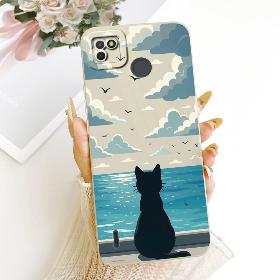 

For Tecno Pop 4 LTE / Pop 4 Air Cute Cat Flower Cartoon Phone Case For Tecno Pop4 Lte 4Air Shockproof Soft Silicone Bumpers Tecno Pop 4 Air