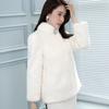 Imitation mink coat women's short stand-up collar autumn and winter top imitation fur jacket imitation velvet new