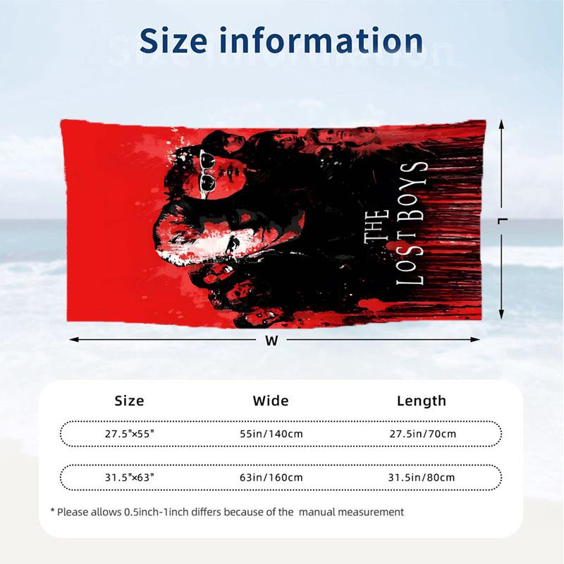The Lost Boys (1) Theme Beach Towel Sand Resistant Soft And Comfortable Suitable For The Pool Camping Yoga And Diving A Travel