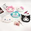 Sanrio Hello Kitty Coin Purse Carry-On Card Holder Kuromi Key Storage Bag Loose Wallet Retractable Key Bag