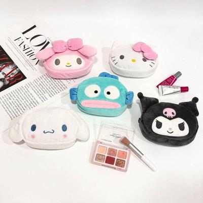 Sanrio Hello Kitty Coin Purse Carry-On Card Holder Kuromi Key Storage Bag Loose Wallet Retractable Key Bag