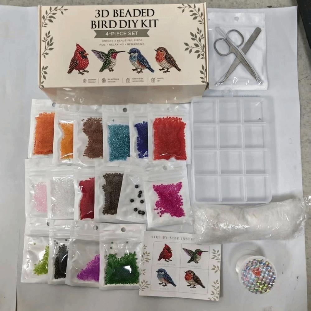 Handgemachtes 3D Perlen Haustier Schlüsselanhänger Bastelset Buntes Perlenstickerei Kunst Handwerk Set Für Kinder