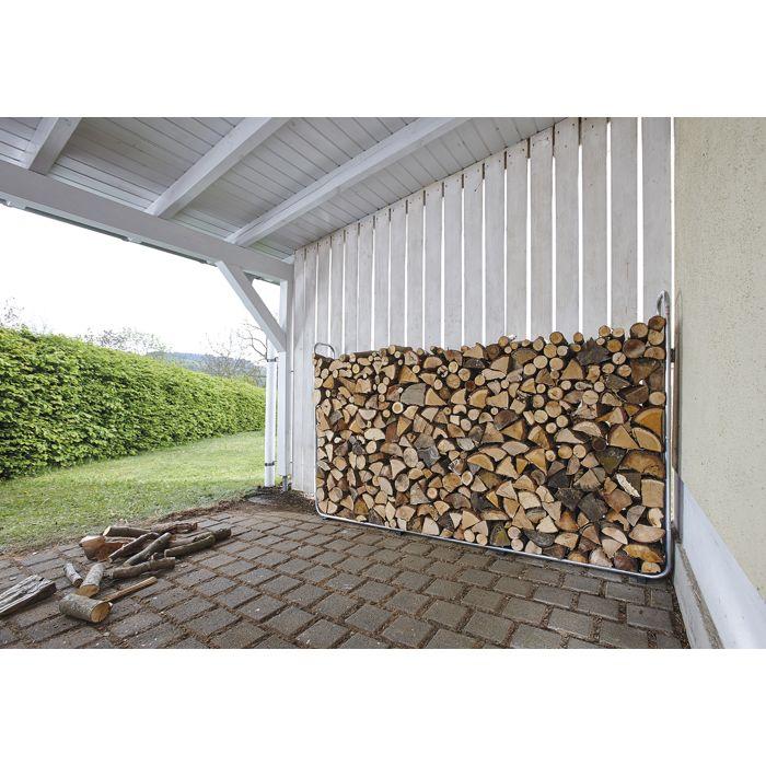 Stockeur de Bûches XXL Modulable - wolfcraft - Stockage jusqu'à 1,6 m3 de Bois - 5125000