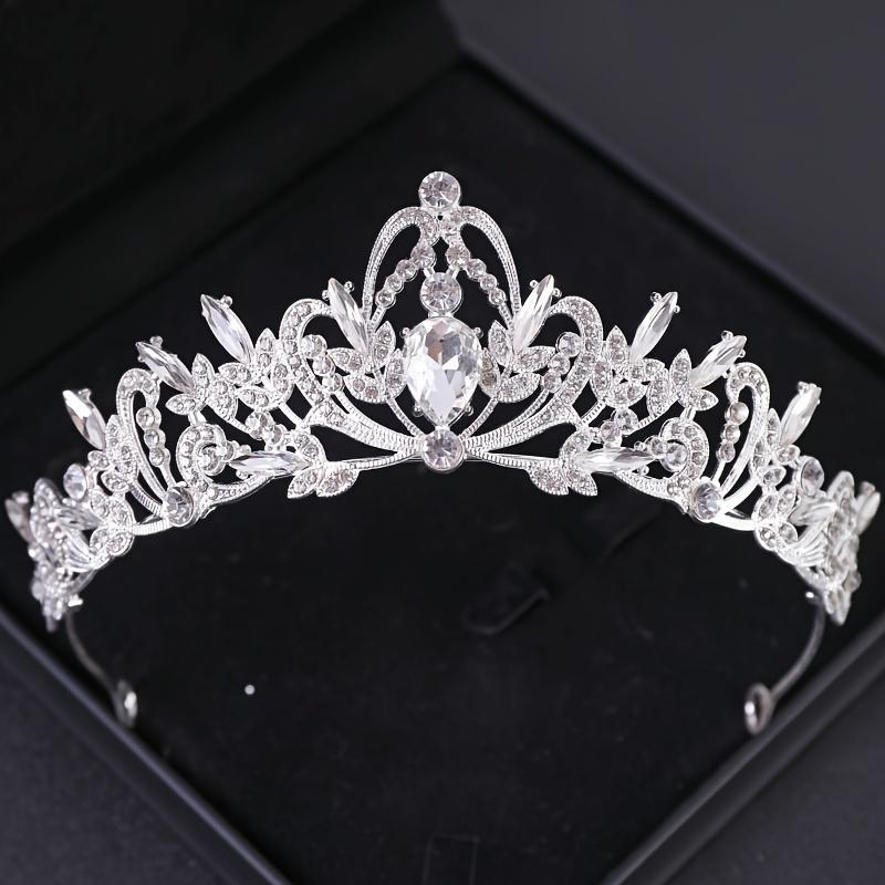 Bridal Headwear Purple-Colour Women's Grand Party Crown Birthday Tiaras