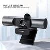PC-Kamera Sichtschutzabdeckung 2K 30fps Geräuschunterdrückung Mikrofon USB 2.0 Stecker und Play Webcam Autofokus für die Familie