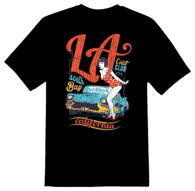 La South bay california black tee 100