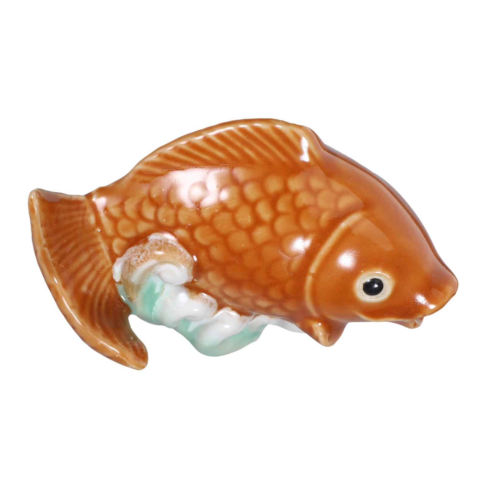

Ceramic Ornaments Fountain Spray Accessories Toilet Bolt Decorative Cover Fish Pond Decoration 11.50X8.50X6.50CM золотистый