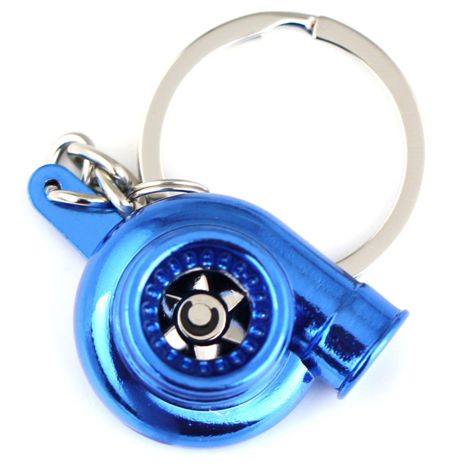 

Maycom Creative Sleeve Spinning Turbo Turbine Turbocharger Key Chain Key S синий