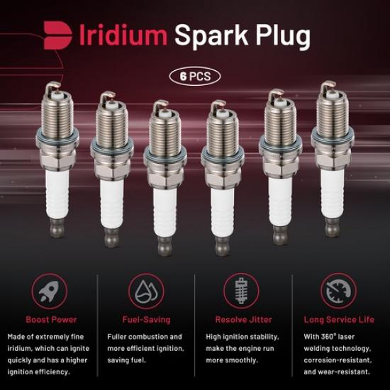 6PCS Iridium Spark Plugs 4056489068 For Toyota 4Runner 00 01 02 3.4L V6