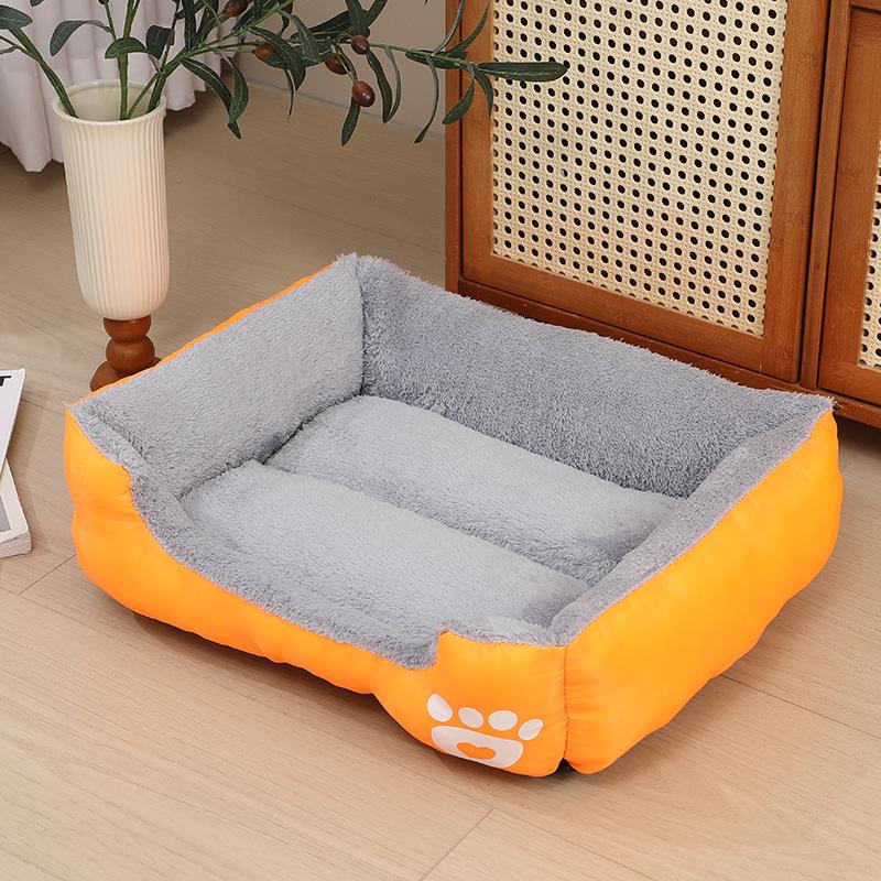 Universal Four-Season Warm Plush Large Rectangular Dog Bed