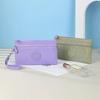 Nylon Solid Color Long Short Bank ID Credit Card Wallet Coin Keys Bags Purse Earphone Storage Bag Purse Pouch Double Zipper