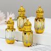 6ml Luxury Style Gold Color Refillable Perfume Bottle Glass Roll-on Essential Oil Bottle Empty Cosmetics Sample Container