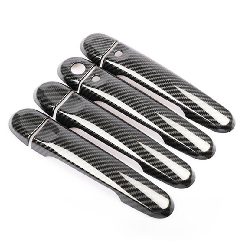 For Nissan Note Versa E12 2017 2018   8PCS Car Door Handle Bowl Protector Cover Trim Molding ABS Car Styling Accessories