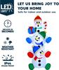 JOYFY 6 FT Christmas Inflatable Decoration Stacked Snowman with Build-in LEDs Inflatables for Xmas Party Home Christmas Décor