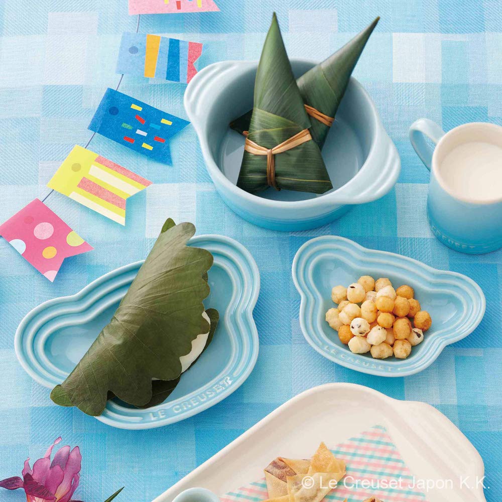 Le Creuset Baby Bear Plate Coastal Heat and Cold Microwave and Oven Perfect for Baby Baby First or As a Gift Japanese Set, Blue, Resistant, Safe,