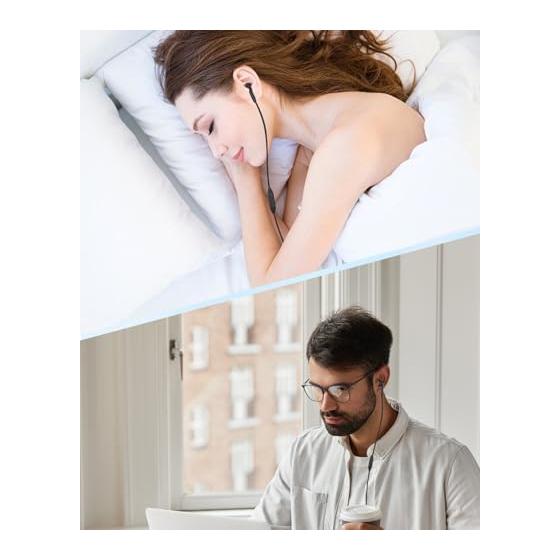 Single Ear Earphone Monaural Inner Type type-C Jack with Microphone for Both Left and Right Ears YAJOJO Compatible with