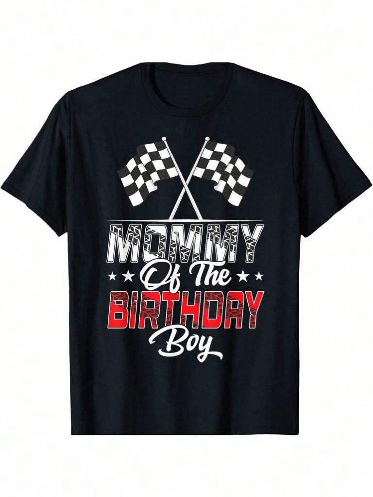 Race Car Mommy Of The Birthday Boy Racing Family Pit Crew T-Shirt