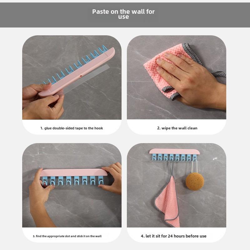 1/2/3/4PCSMultifunctional hook hanger underwear vest storage artifact dormitory canbe attachedTowall-mounted clothes drying rack