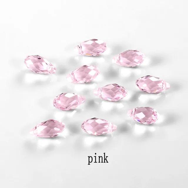 

AB Color Teardrop Crystal Glass Браслет Бусины DIY Ювелирный Кулон 6.5x13mm 72 pcs