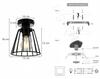 LOFT CEILING LAMP WIRE EDISON RETRO LED