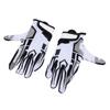 Kids Football Gloves Anti Slip Silicone Breathable Soft Elastic Adjustable Wrist White Youth Wide Re