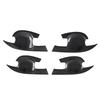 4PCS Door Handle Bowl Cover Trims Carbon Fiber Black ABS Suitable for Nissan Qashqai J12 -